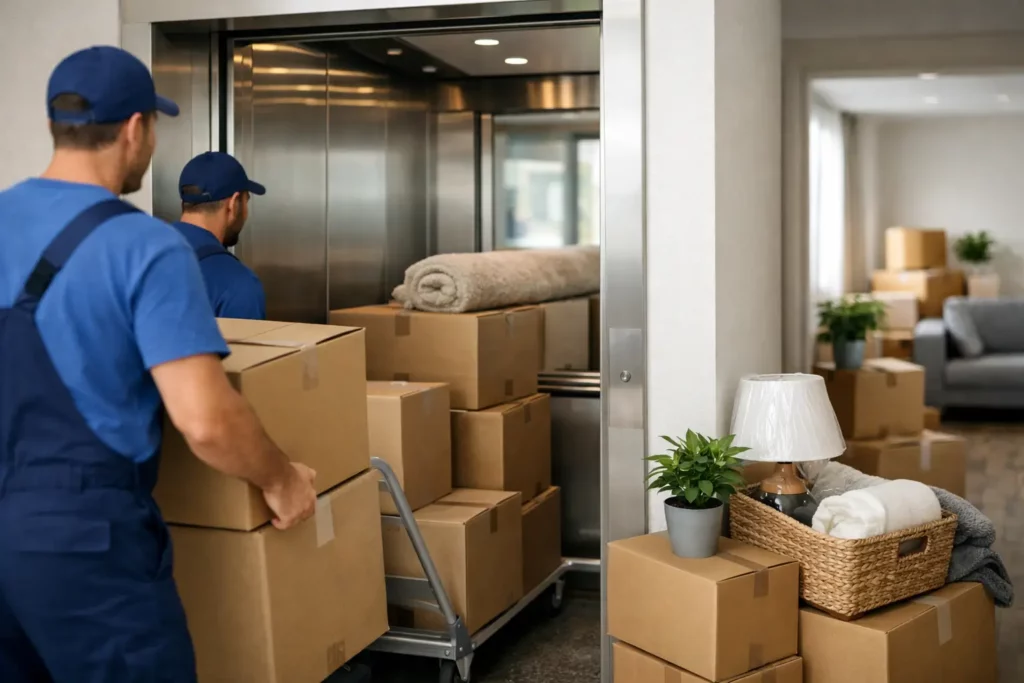Guide déménagement appartement avec ascenseur