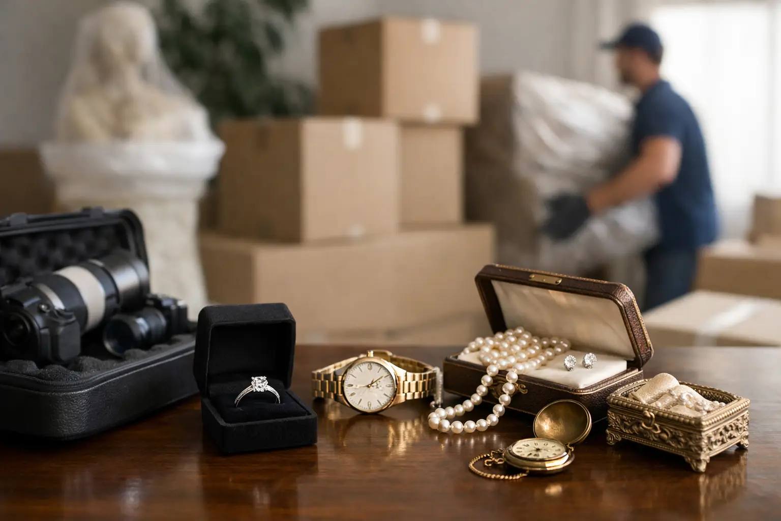 Assurance objets précieux avant un déménagement