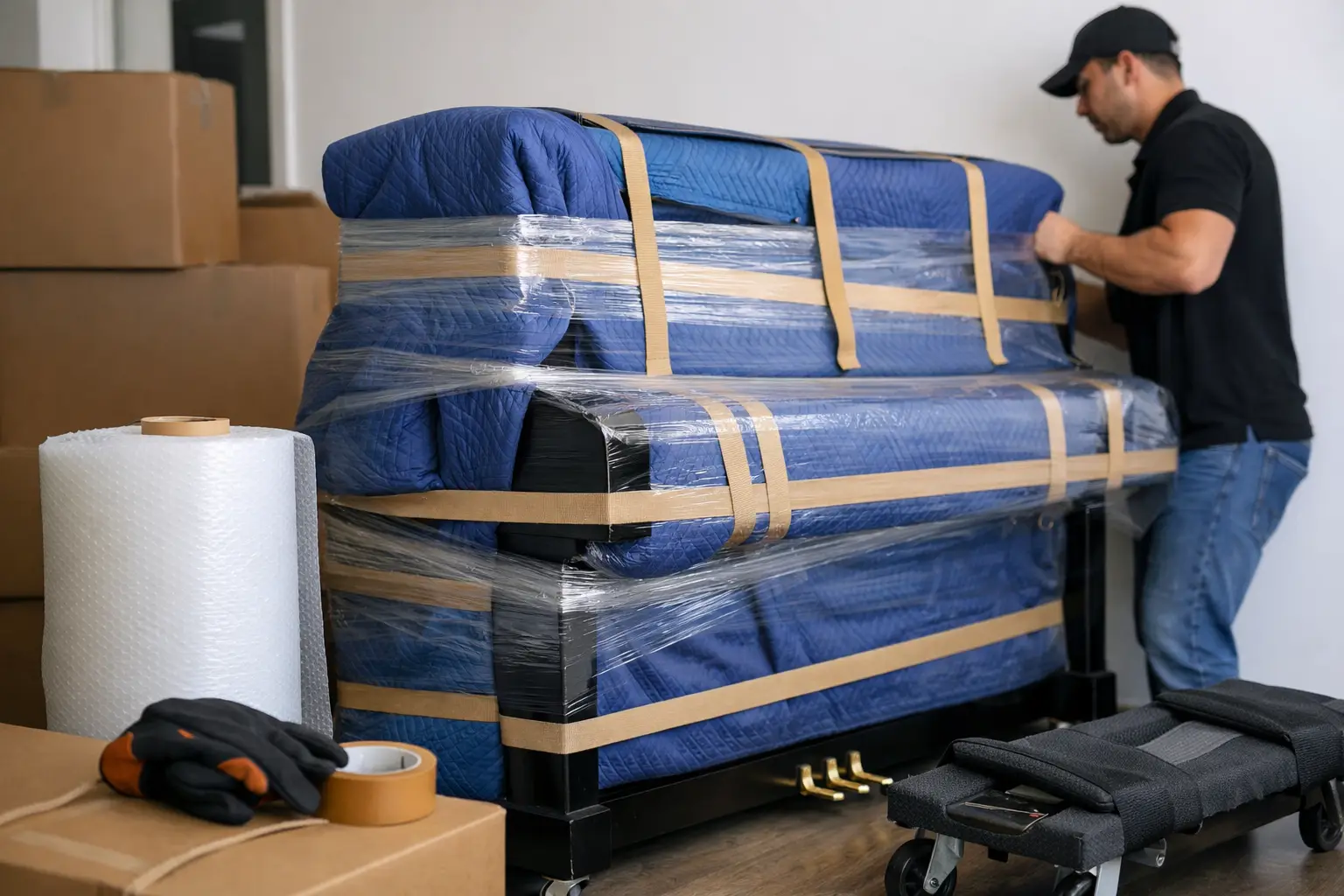 Comment emballer un piano pour transport ?