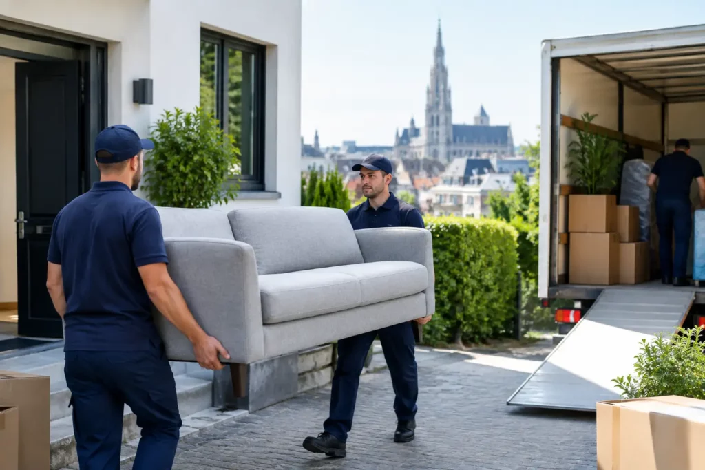 Exemple de déménagement de villa à Bruxelles
