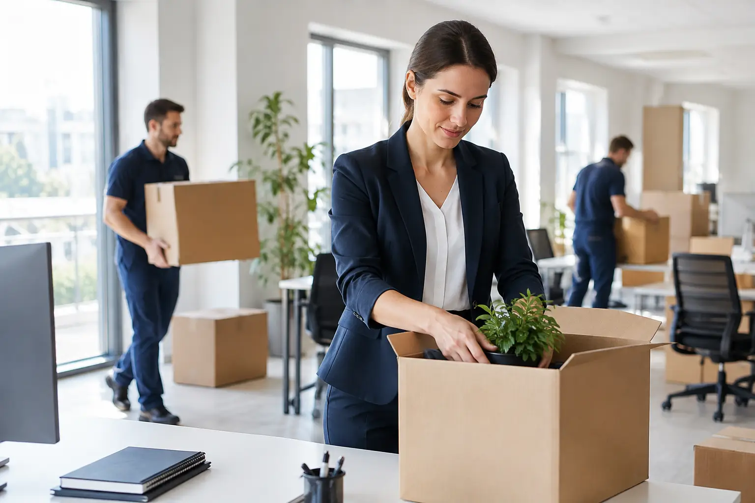 Organiser déménagement entreprise sans arrêt